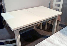 Стіл обідній Класик Люкс 120 Fusion Furniture , колір білий, ваніль RAL1013, бежевий RAL1015, фото 3