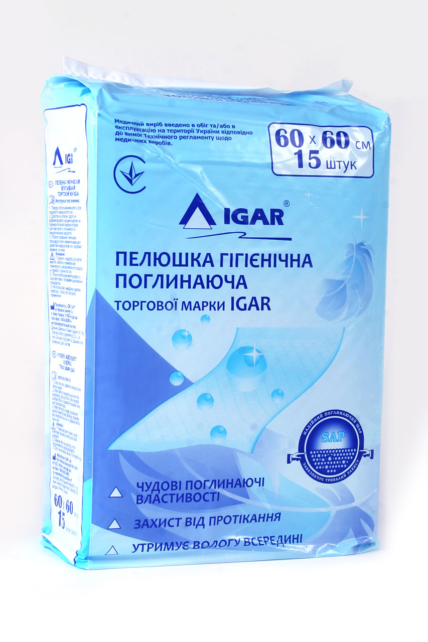 Пелюшки для дорослих IGAR 60 * 60 №15