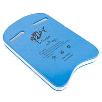 Дошка для плавання Dolvor DLV-3U, білий/синій, EVA (р-р: 42,5 х 28 х 4,3 см)