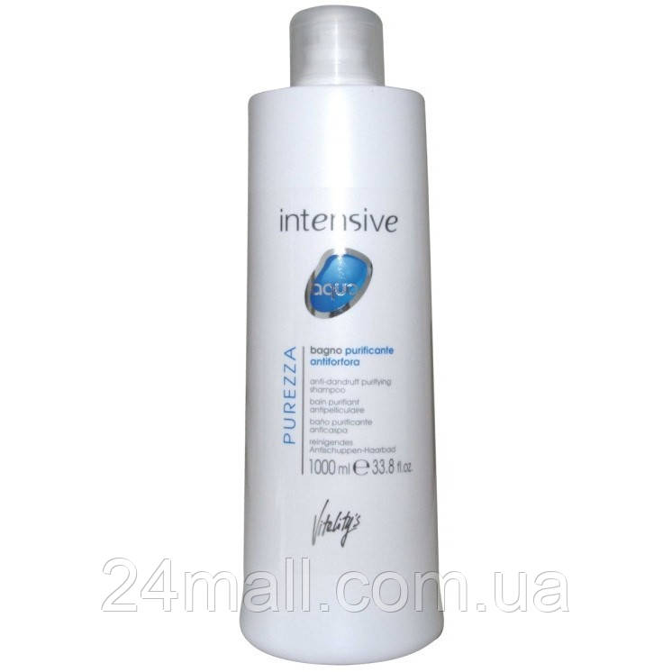 Очищаючий шампунь проти лупи Vitality's Intensive Aqua Anti-Dandruff Purifying Shampoo 1000 мл