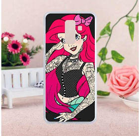 Чохол силіконовий для Samsung a6 plus 2018 galaxy a605f з картинкою русалонька