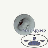 Тримач леєри (шайба) малий, основа ø 50 мм, колір сірий, для надувних човнів ПВХ, байдарок, фото 2