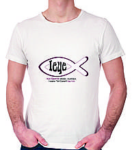 Чоловіча футболка "Рибка: Ісус"