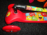 Триколісний самокат iTrike (BB 3-024) зі світловими ефектами (Малиновий), фото 5
