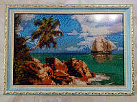 Картина Райский остров , алмазная 5D, 34 * 24
