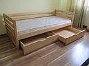 Ліжко дитяче з натурального дерева Котигорошко Дрімка, фото 4