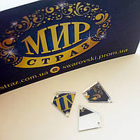 Дзеркала пришивні, розмір 15х6 мм, колір Silver, 1 шт.