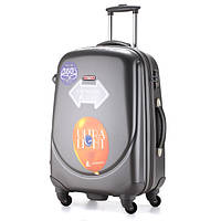 Ударопрочный средний чемодан Ambassador Classic A8503 Графитовый