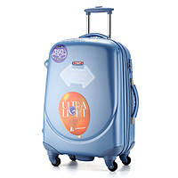 Ударопрочный средний чемодан Ambassador Classic A8503 Голубой