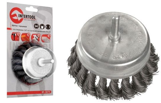 Щітка чашкова 75 мм для дрилі 1/4 Щітка чашкова 75 мм для дрилі 1/4