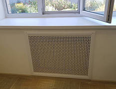 Екран на батарею білий