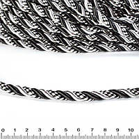 Кручений Шнур 9мм чорно-білий (60503.011)