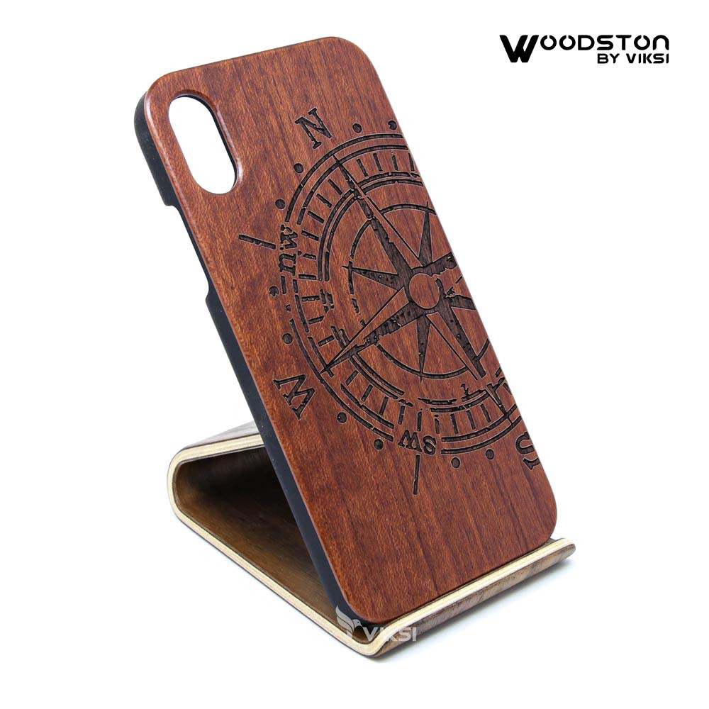 Чохол дерев'яний Compass для iPhone Х