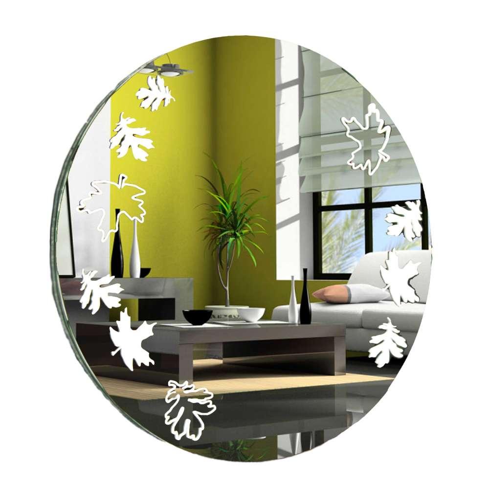 Дзеркало кругле у ванну кімнату Квіти БЦ-Стол, фото 1