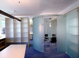 Системи для Радіусних Розсувних Скляних Дверей Dorma Manet