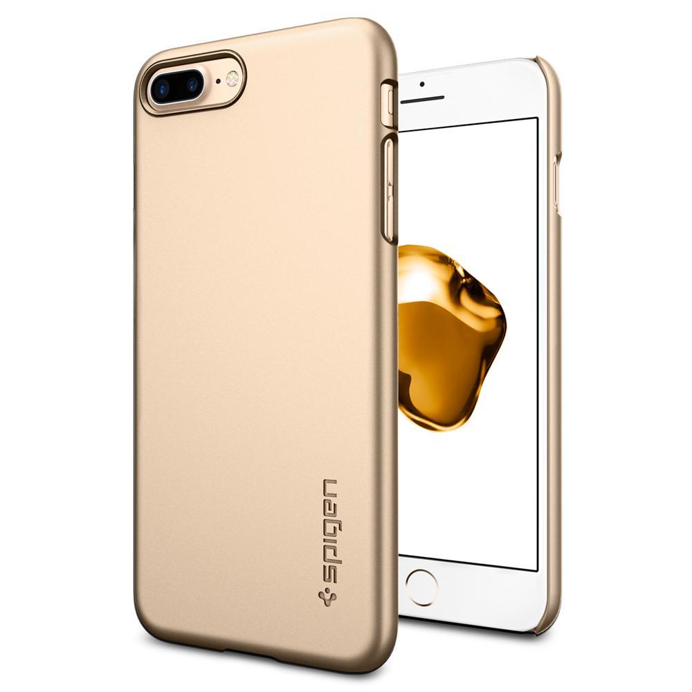 Чохол Spigen для iPhone 8 Plus / 7 Plus Thin Fit, Champagne Gold (043CS20734), фото 1