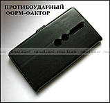 Черный чехол книжка портмоне для Lenovo phab 2 pro pb2-690m в коже PU Akabella, фото 2
