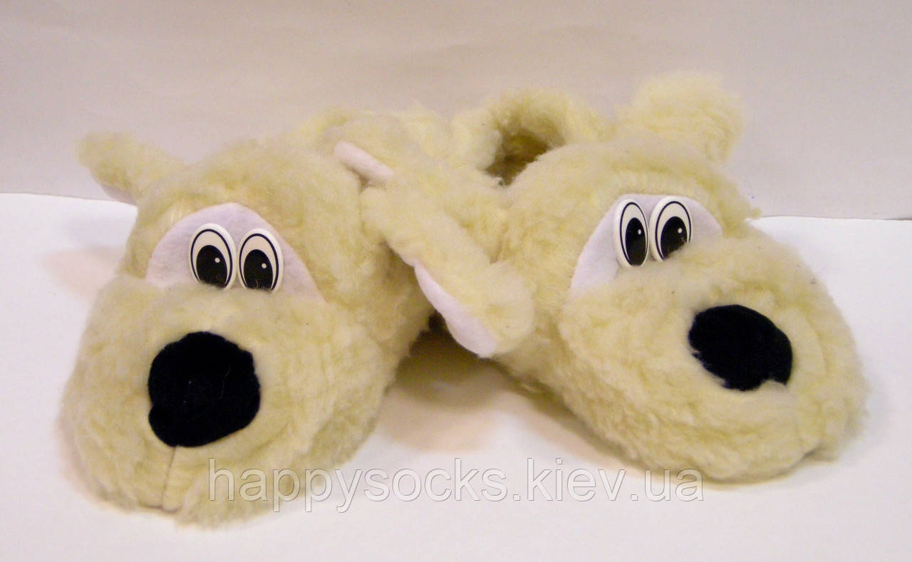 Хутряні капці вовняні для дому Собаки, фото 1