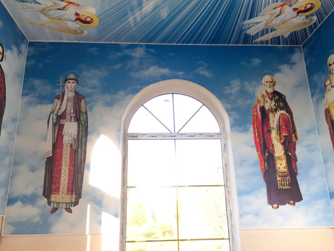 Образи Святих на стінах храму (друк на пвх), фото 1