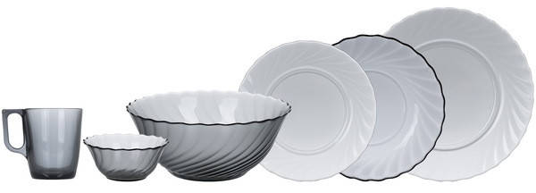 Сервіз столовий LUMINARC TRIANON GRAPHITE 31 предмет (N5756), фото 1
