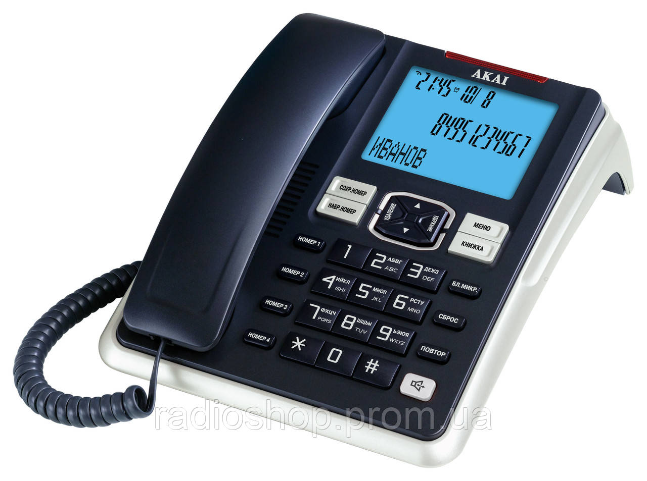 Стаціонарний телефон АОН/Caller ID AKAI AT-A19CJ