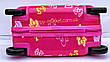 Валізи дитячу якість люкс каталка дитячий на 4 коліщатках Кітті рожевий 9416 HK, фото 4