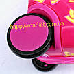 Валізи дитячу якість люкс каталка дитячий на 4 коліщатках Кітті рожевий 9416 HK, фото 6