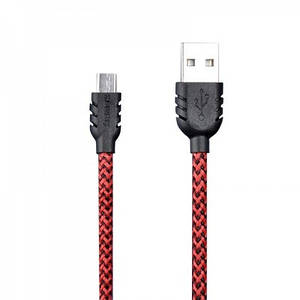 Кабель Remax micro USB Data Line Safe Fast плетений Червоний
