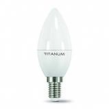 LED лампа TITANUM C37 5W E14 4100K 220V, фото 2