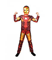 Карнавальный костюм ЖЕЛЕЗНЫЙ ЧЕЛОВЕК на 6,7,8,9 лет, детский маскарадный костюм на мальчика СУПЕРГЕРОИ