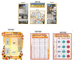 Набір стендів для кабінету англійської мови  
