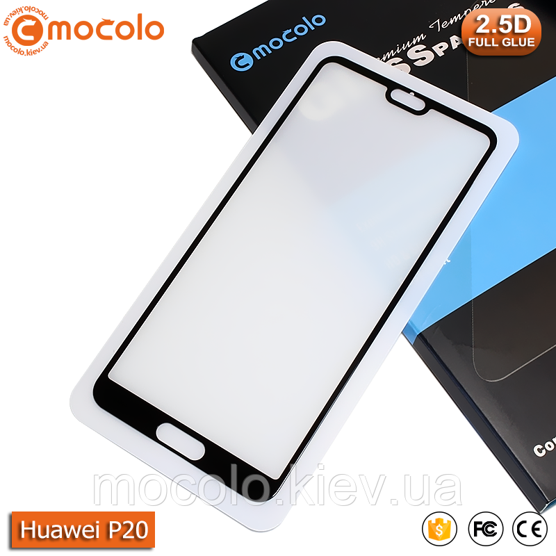 Захисне скло Mocolo Huawei P20 (Black) - Full Glue