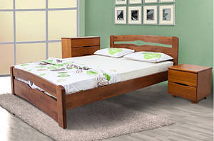 Ліжко двоспальна Кароліна з ізножьем 160 х 200 см (горіх світле)