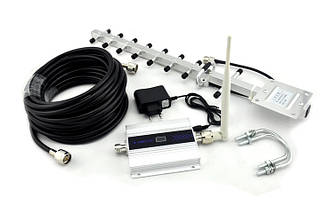 3G репітер, підсилювач мобільного інтернету WCDMA 2100 МГц з yagi антеной
