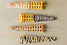 Вафельниця двопостова SGS WF 25 DE (вафлі-ялинки), фото 3