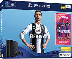 Sony PlayStation 4 Slim 1TB Black + FIFA 19 (CUH-2216B)