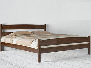 Ліжко двоспальне Лікерія з ізножьем 140 х 200 см (горіх темний)