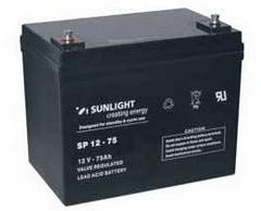 Аккумулятор SUNLIGHT SP12-75, 12В 75 А*ч