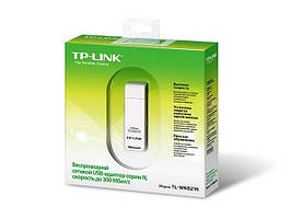 Адаптер Wi-Fi TP-Link TL-WN821N 802.11n, 2.4 ГГц, N300, USB 2.0