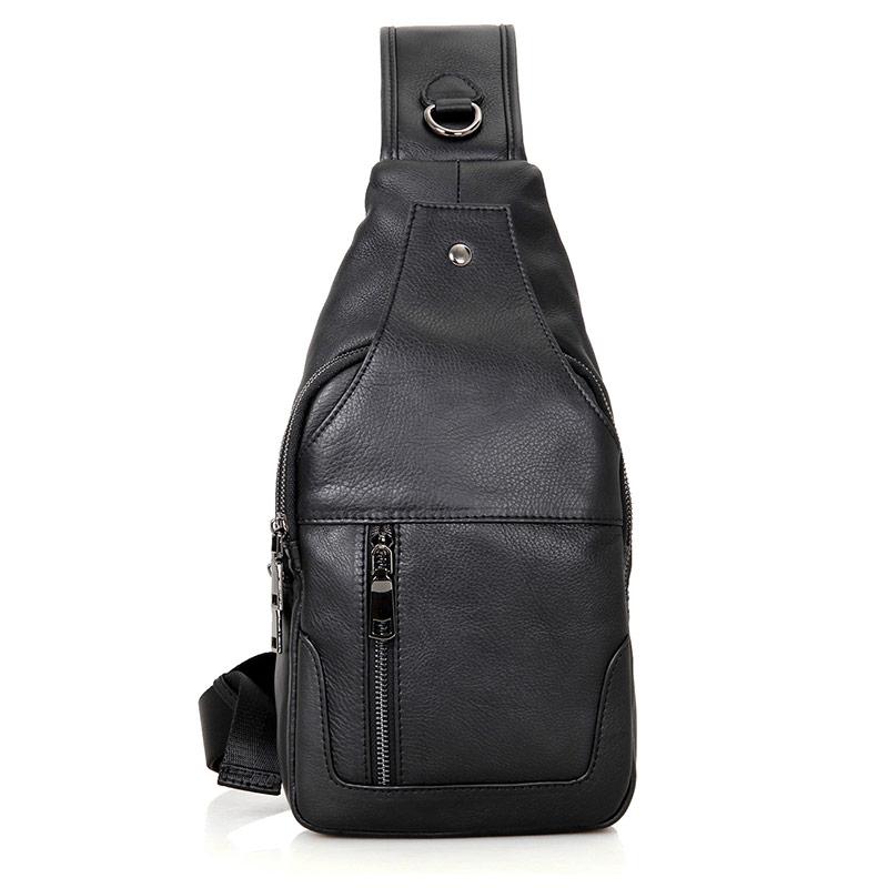 Рюкзак сумка через плече "Стиляга New 4" натуральна шкіра
