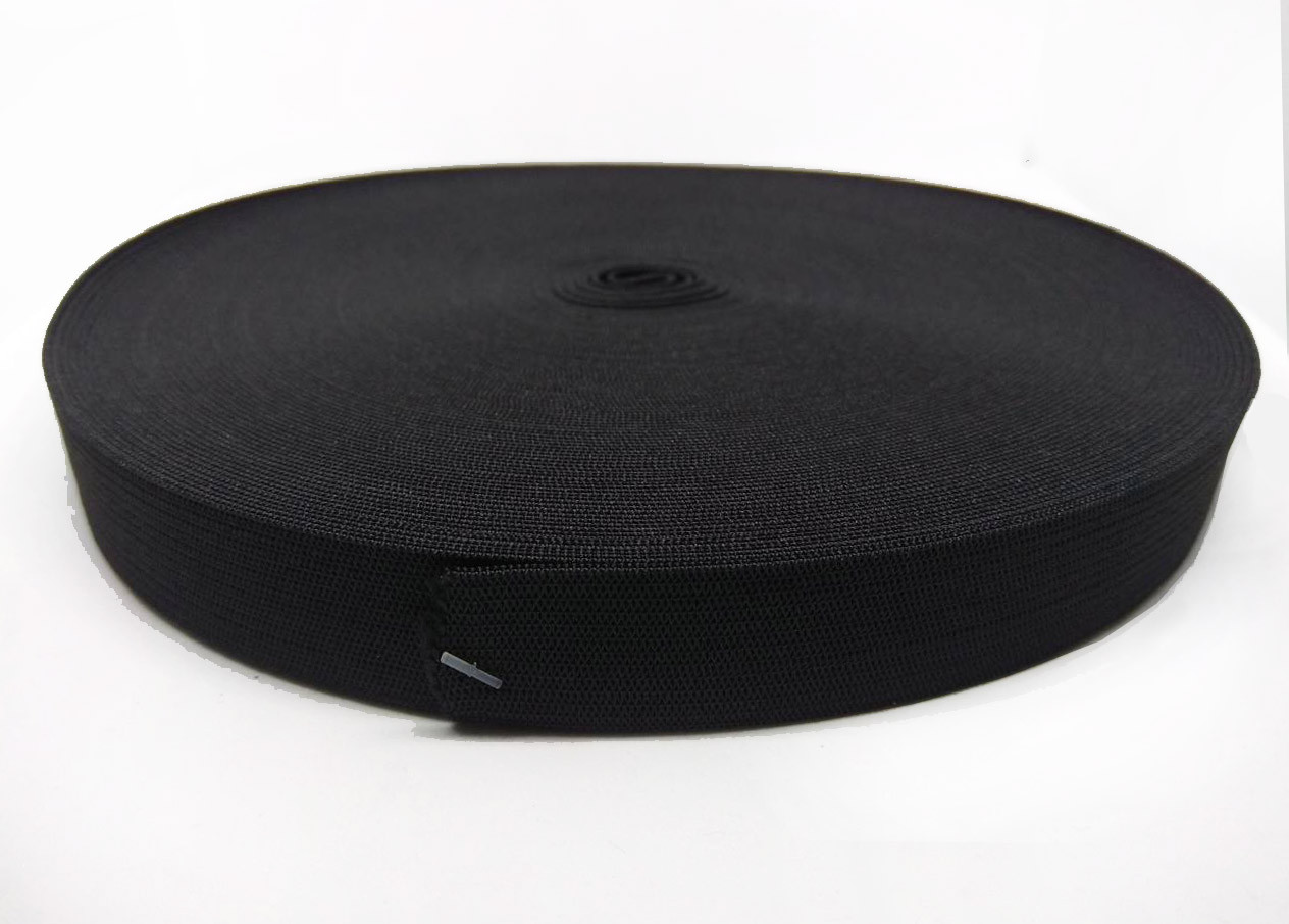 Гумка для одягу чорна 2см/25м, фото 1