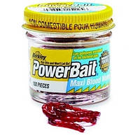 Мотыль Berkley PowerBait Maxi Blood Worm большой 100шт