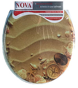Сидіння для унітаза м'яке. Комфорт NOVA