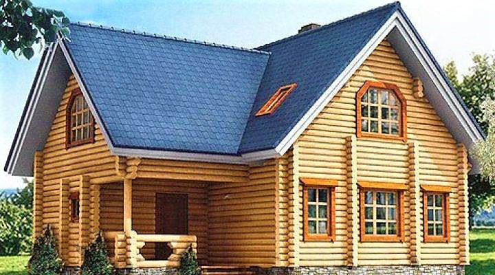 Будинок дерев'яний з оциліндрованої колоди 10х11 м