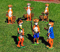 Садові фігури ховрахів і сурикатів