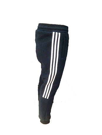 Чоловічі зимові спортивні штани Adidas манжет (Туреччина), фото 2