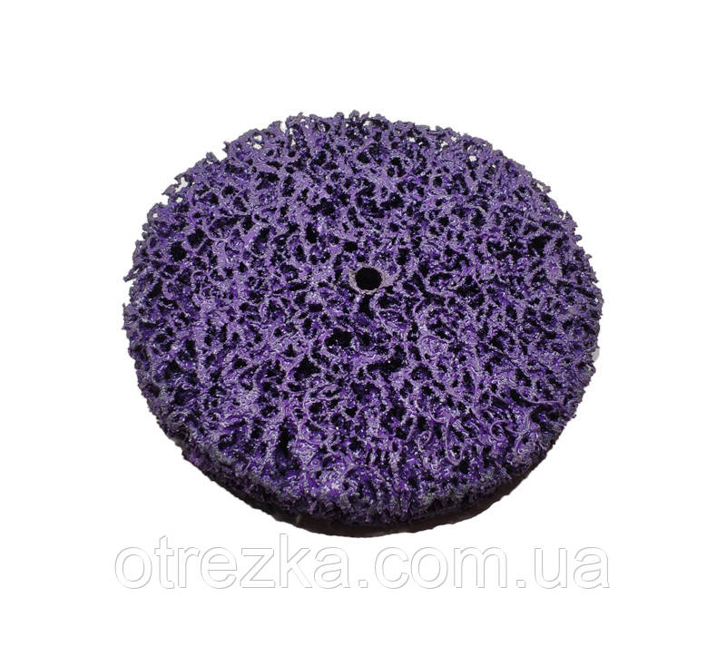 Зачисний круг Polystar Abrasive 100х10 мм.без основи фіолетовий (жорсткий)