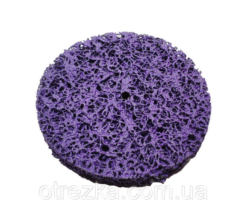 Зачисний круг Polystar Abrasive 125х10 мм.без основи фіолетовий (жорсткий)