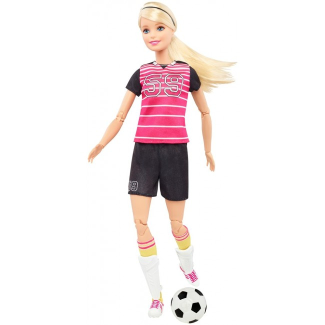 Лялька Barbie "Спортсменка" серії "Я можу бути" Футболістка Блондинка DVF68