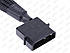 Перехідник molex to 4 x 3pin — перехідник живлення для кулерів, фото 8